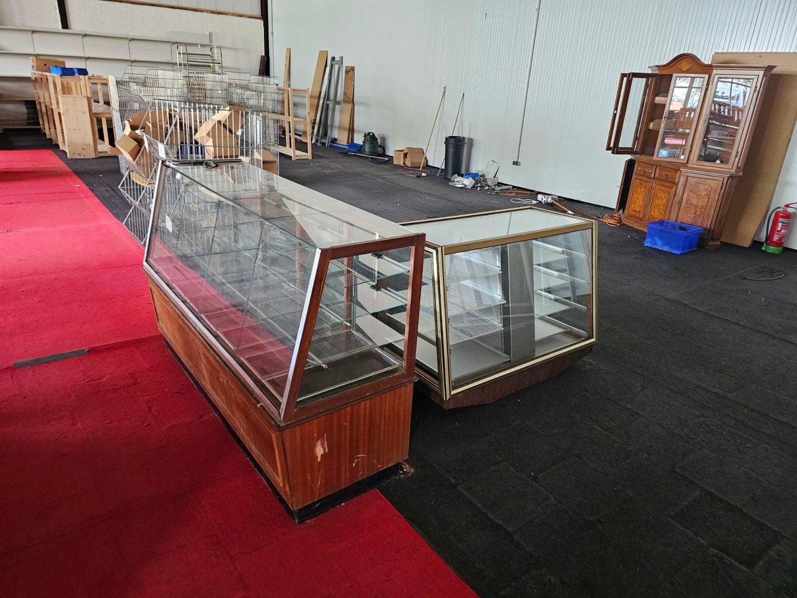 vintage gebaksvitrine gebak vitrines bakkerij vitrine, Ophalen, Minder dan 85 cm, ., Minder dan 75 liter