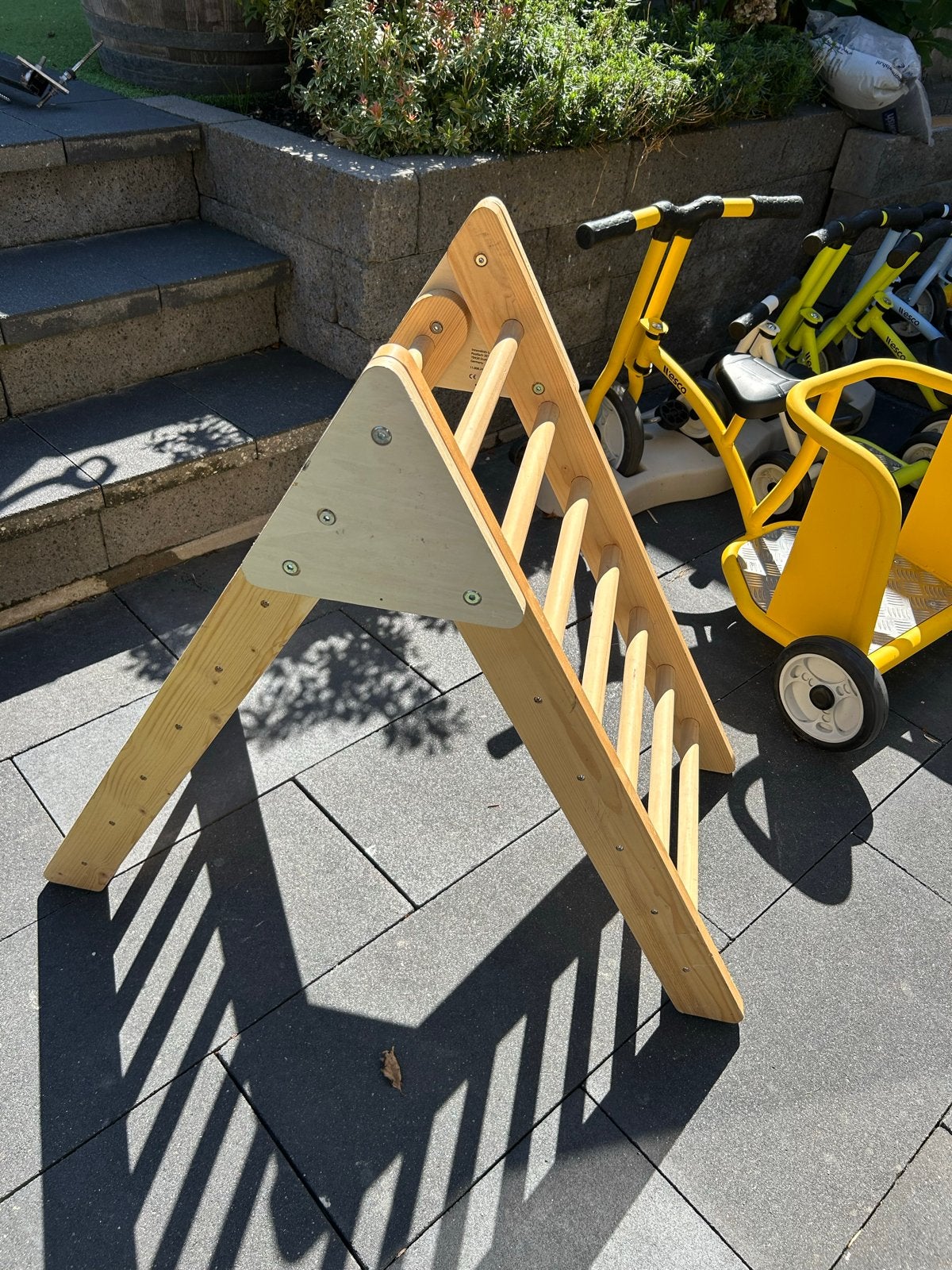 Houten Klimrek voor Kinderen - Pikler Driehoek Stijl, Ophalen, Zo goed als nieuw, Klimwand