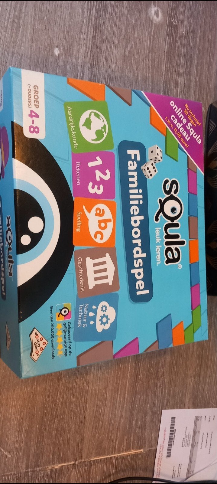 Educatief bordspel Squla - Leuk Leren (Groep 4-8), Een of twee spelers, Ophalen of Verzenden, Zo goed als nieuw