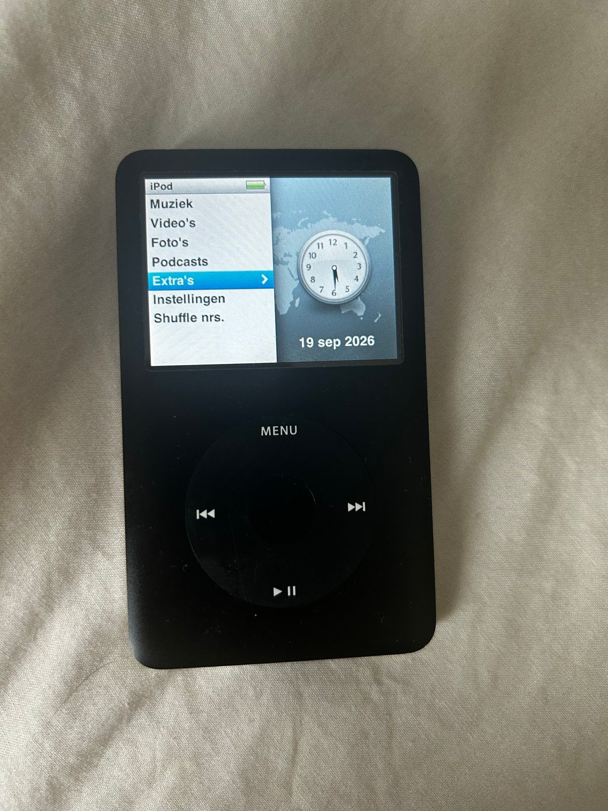iPod Classic 80GB Zwart - Inclusief kabel, 40 GB en meer, Gebruikt, Classic, Zwart
