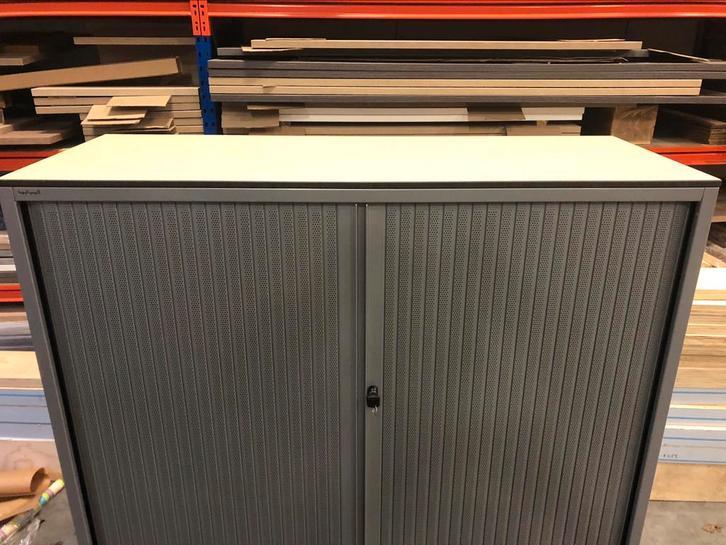 Luxe ahrend roldeurkasten/kantoorkasten/opbergkasten H= 144, Niet ingevuld, 100 tot 150 cm, 100 tot 150 cm, Niet ingevuld