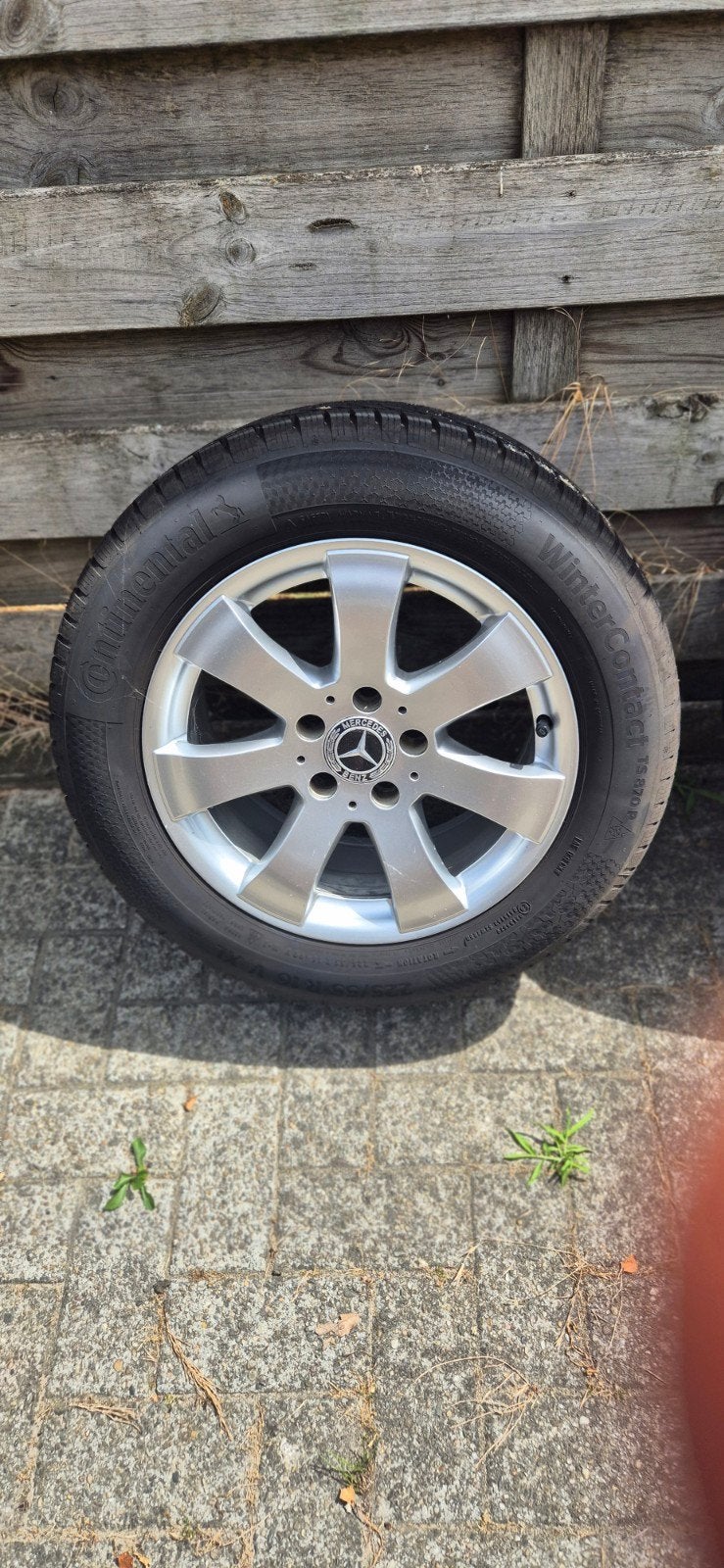 Mercedes E W211 velgenset 16 inch, Ophalen, Gebruikt, 16 inch, Banden en Velgen