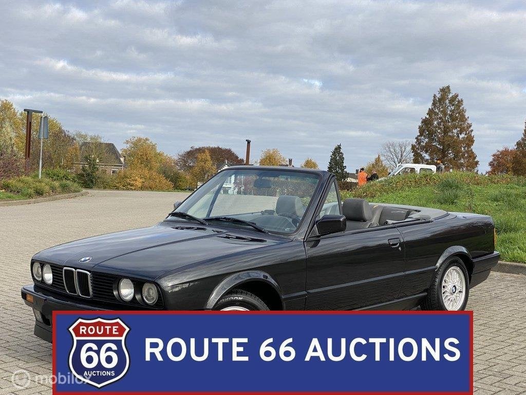 BMW 318i Cabriolet | 1991 | Route 66 Auctions, Auto's, Oldtimers, Bedrijf, Te koop, BMW, Benzine, Overige carrosserieën, Handgeschakeld