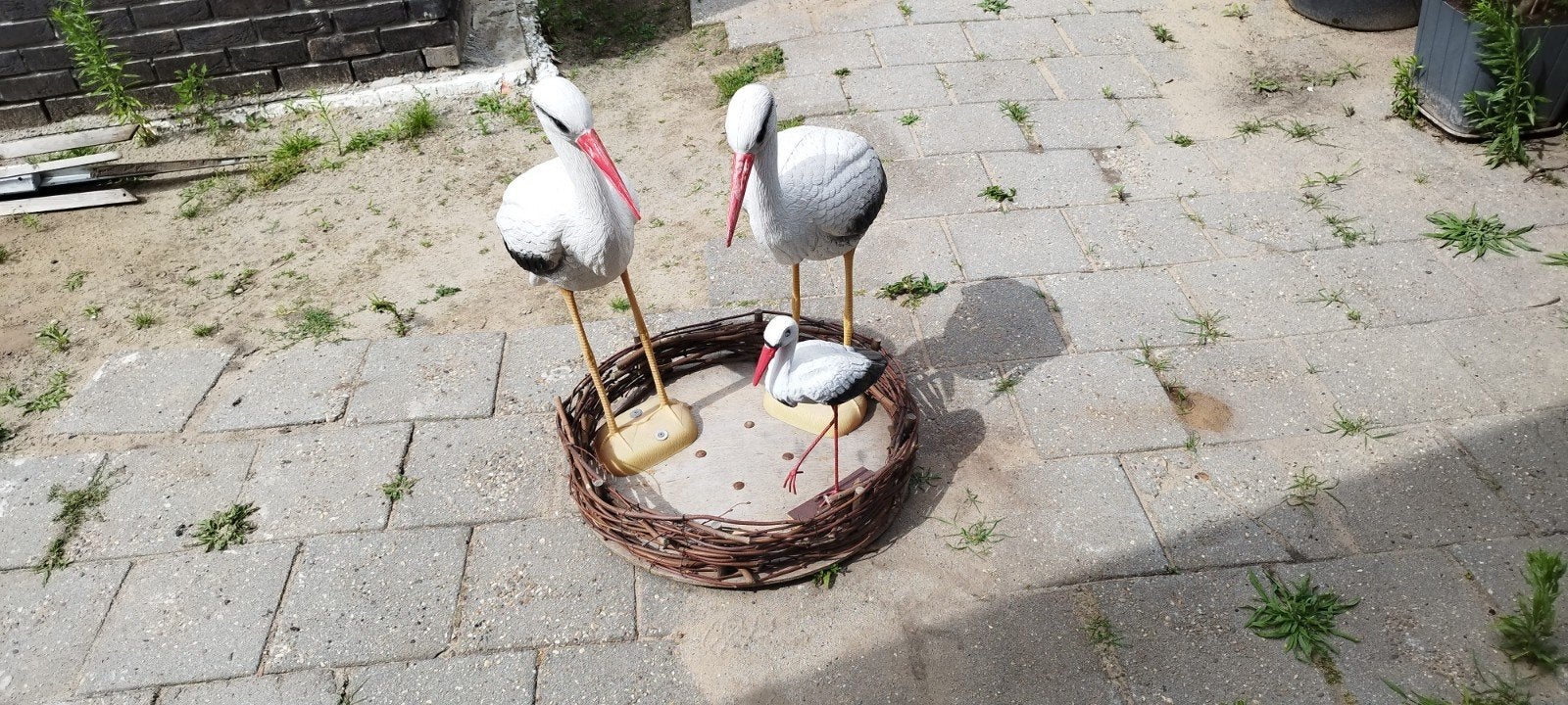 geboorte ooievaars nest, Ophalen, Gebruikt