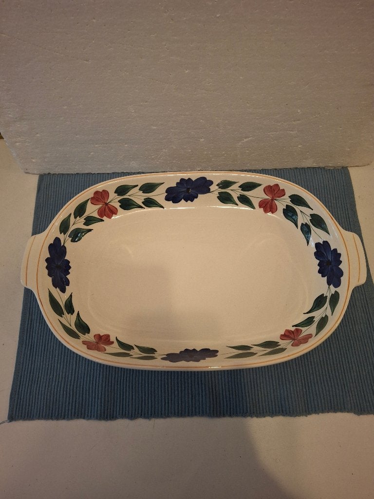 Societe Ceramique Boerenbont 418 - mooie grote schaal, Antiek en Kunst, Antiek | Servies los, Ophalen of Verzenden