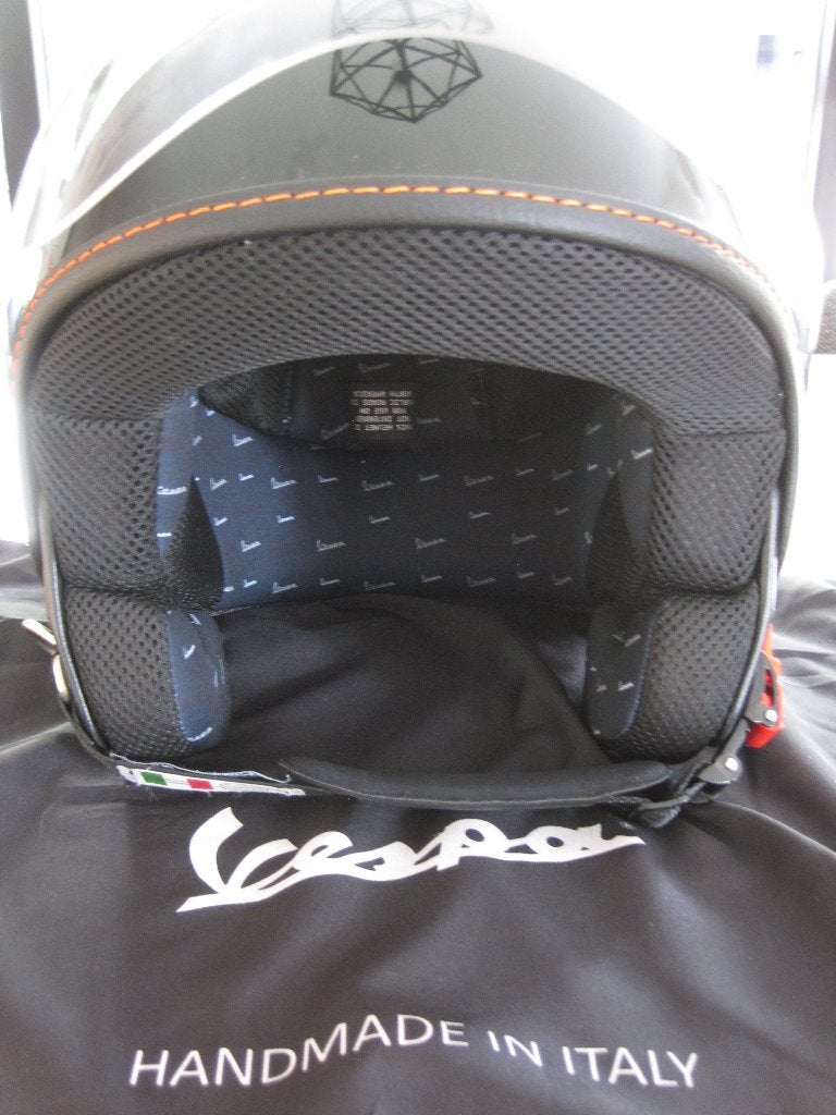 originele vespa helm, Fietsen en Brommers, Brommerhelmen, Verzenden, Zo goed als nieuw, Extra large of groter, Vespa