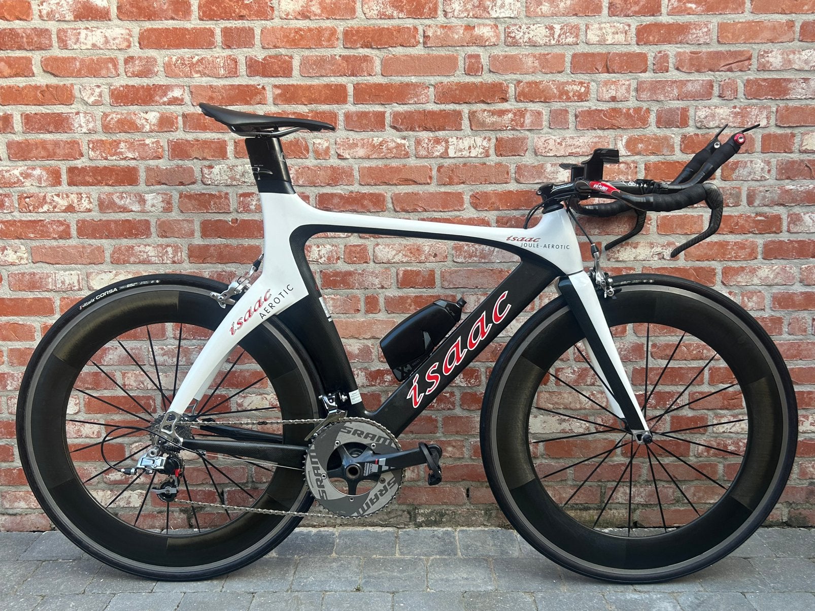 Triathlonfiets / tijdritfiets / tt fiets ISAAC in topstaat, Fietsen en Brommers, Carbon, Velgrem, Zo goed als nieuw, Meer dan 20 versnellingen