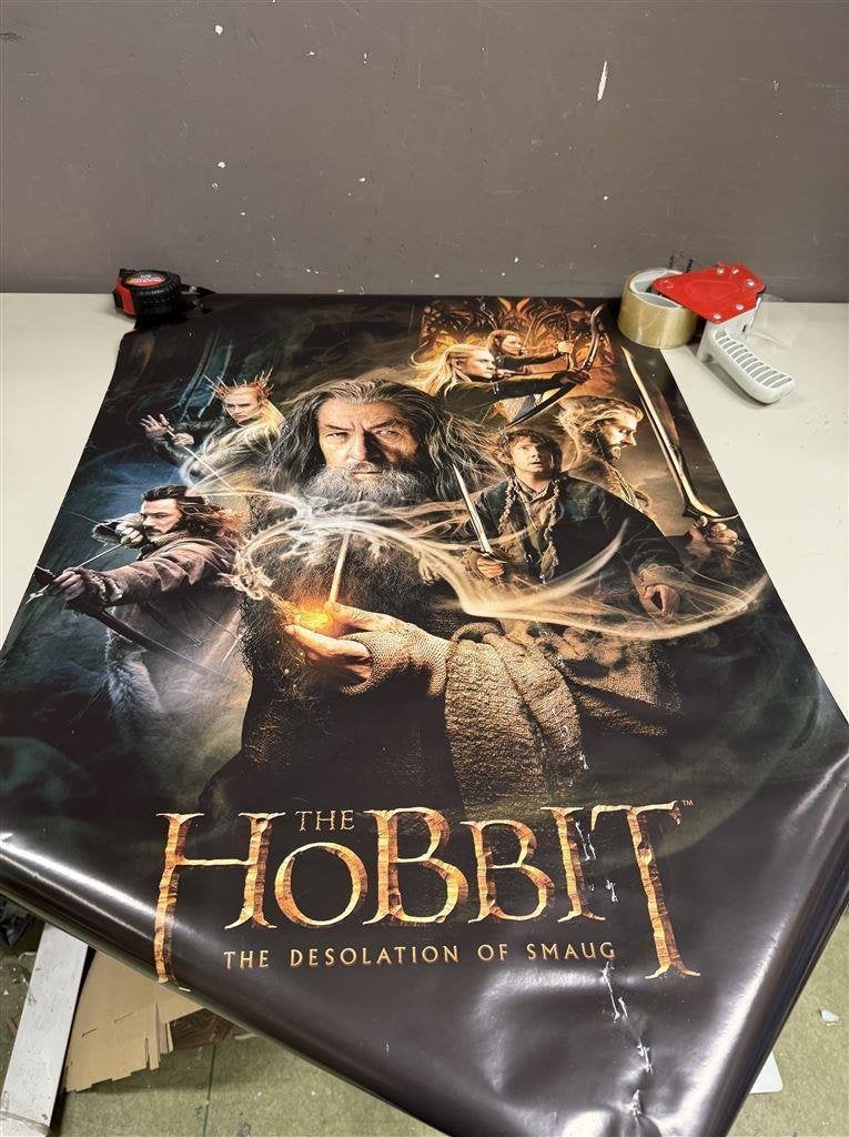 The Hobbit Desolation of Smaug Poster 61cm x 91.5cm, Verzamelen, Ophalen of Verzenden, Gebruikt, A1 t/m A3, Film en Tv