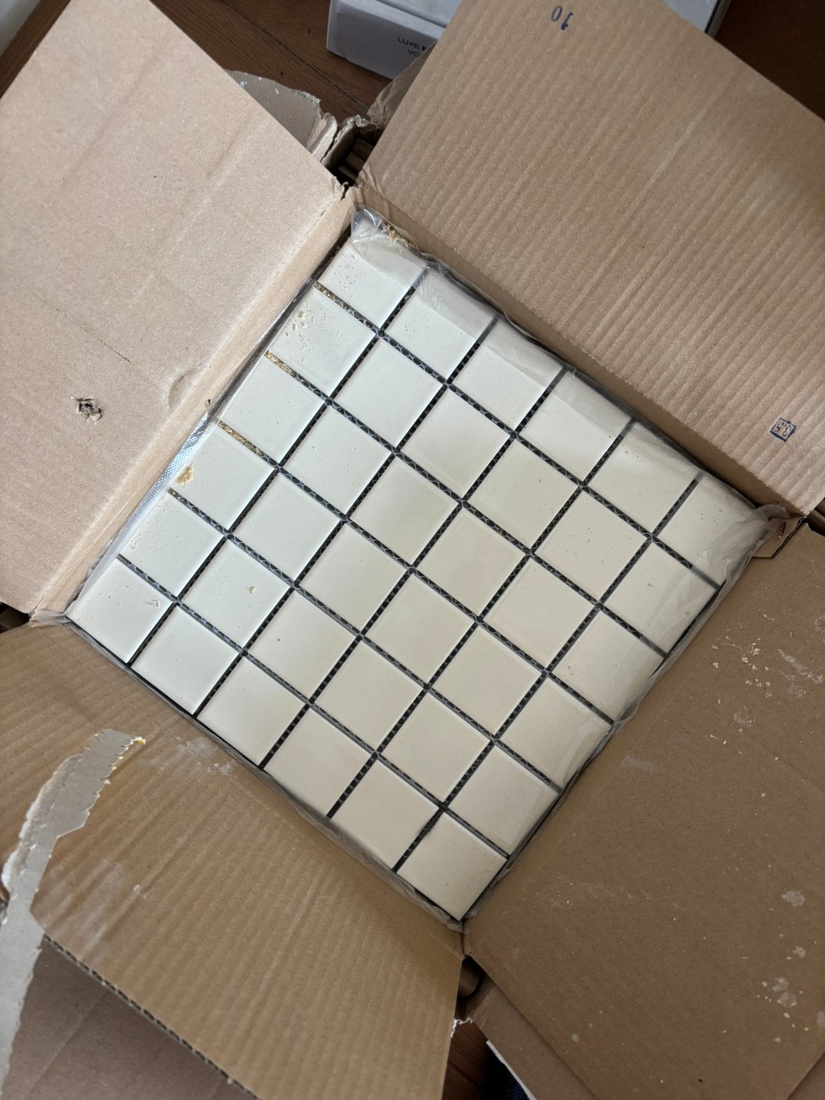 Badkamer tegels - the mosaic factory - wit/off white, Ophalen, Zo goed als nieuw, Minder dan 5 m², 20 tot 40 cm