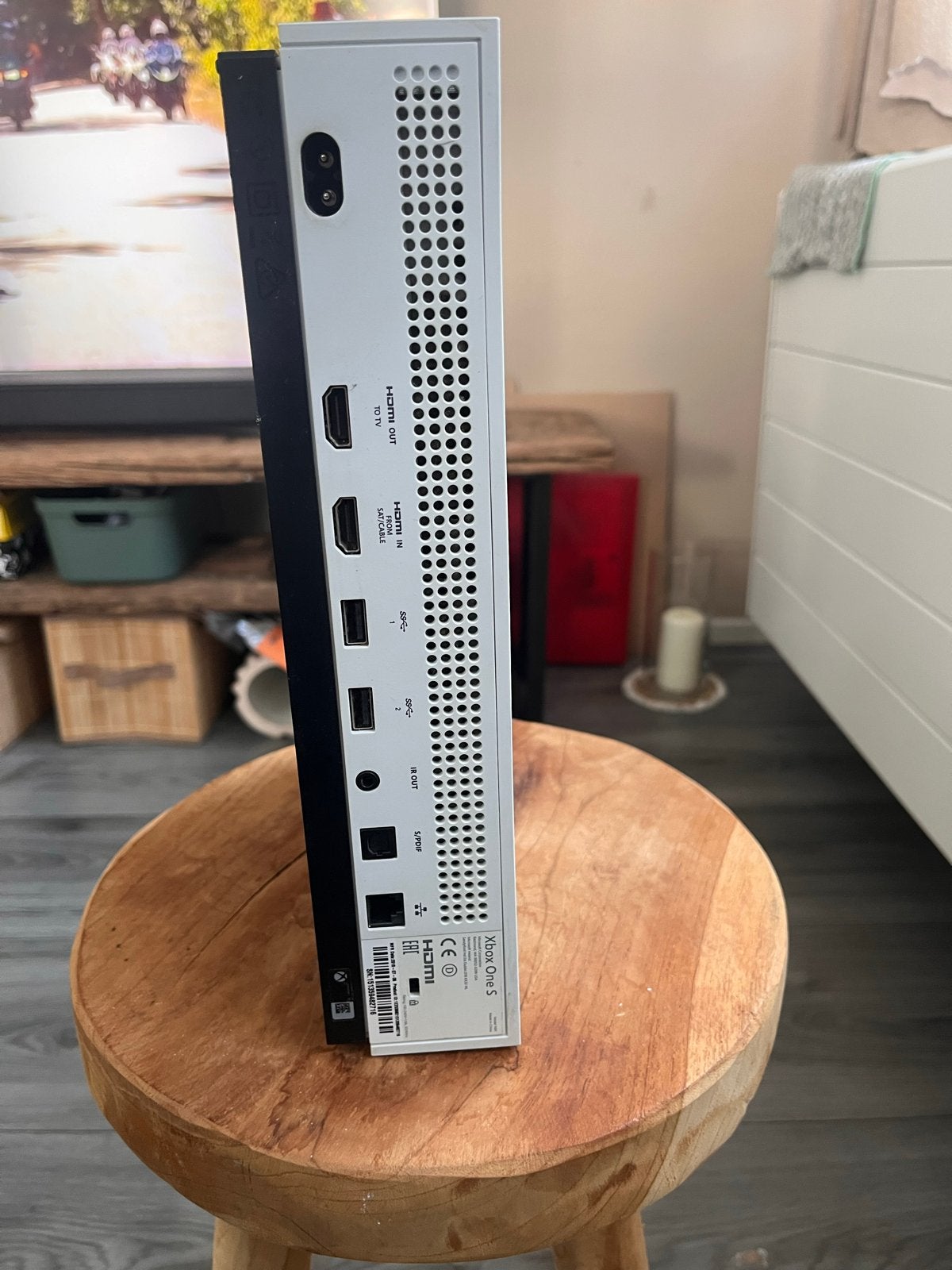 Xbox One S console - Wit, 500 GB, Xbox One S, Ophalen of Verzenden, Zo goed als nieuw