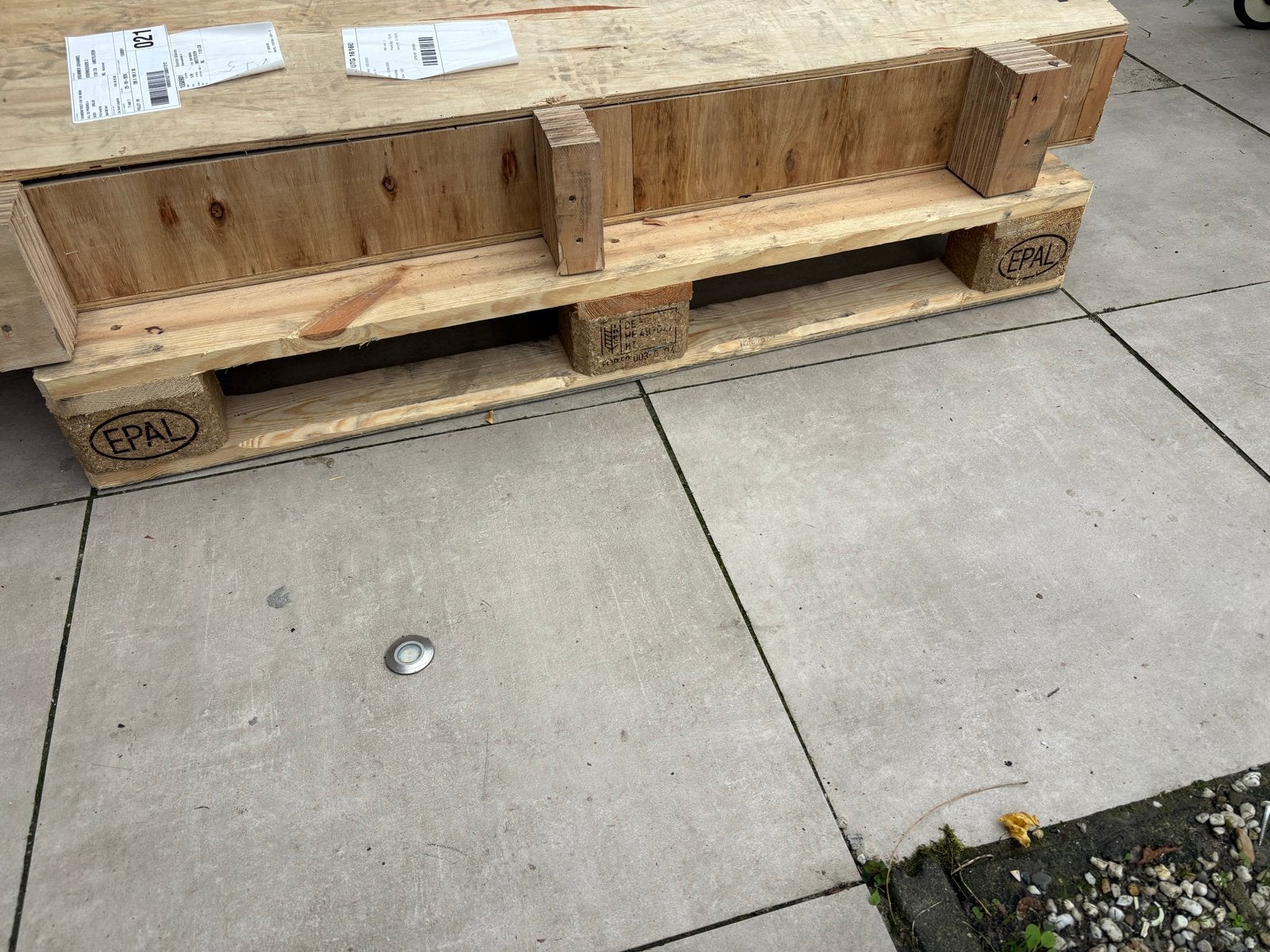 2x EPAL Pallets, Overige typen, Ophalen of Verzenden, 50 mm of meer, Minder dan 200 cm