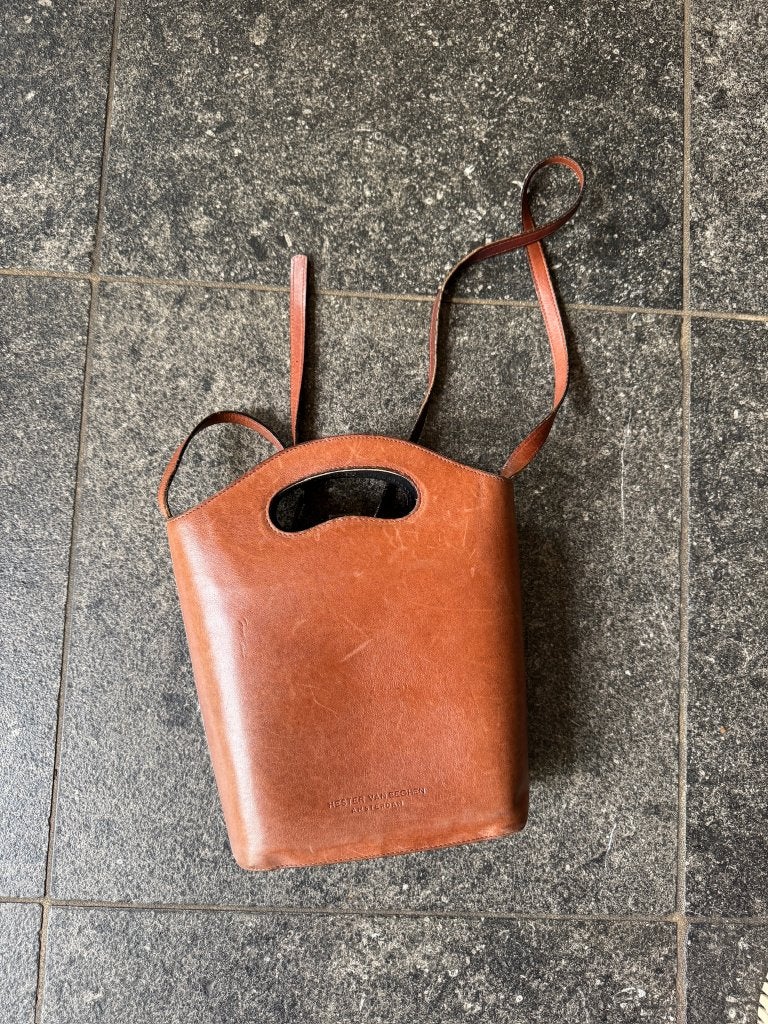 Hester van Eeghen handtas, Ophalen of Verzenden, Gebruikt, Bruin, Handtas