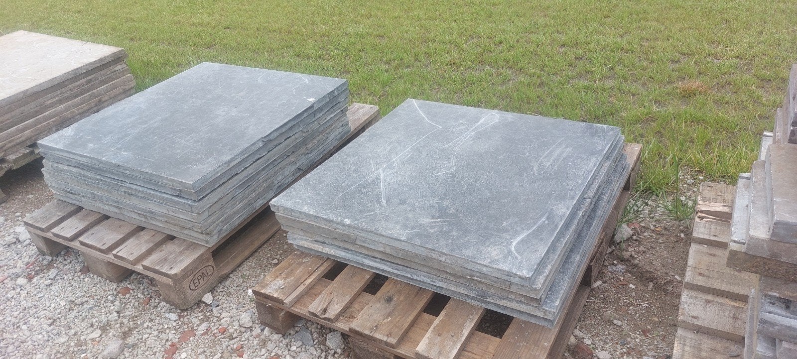 Chinees hardsteen terrastegels 80x80x3, 12 st. Spotted Blue, Ophalen, Natuursteen, Terrastegels