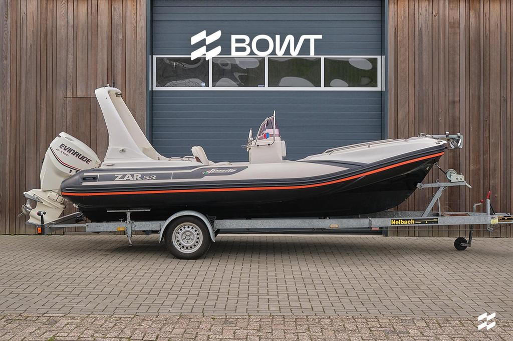 ZAR 53 RIB | Evinrude E-Tec 115 | Incl. trailer, Watersport en Boten, Rubberboten, Gebruikt, Benzine, Overige merken