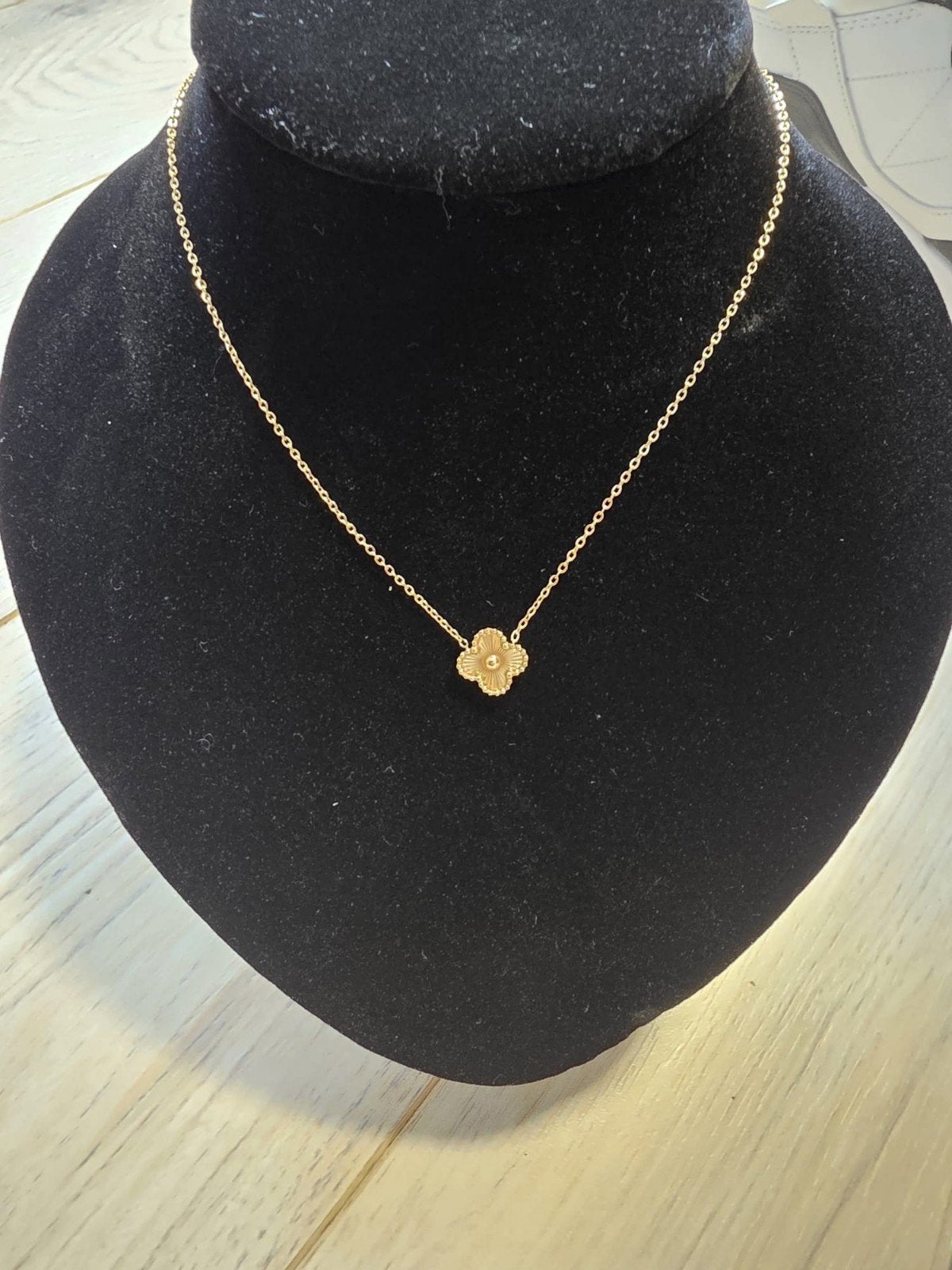 Elegante Klavertje Vier Ketting - Diverse Kleuren, Ophalen of Verzenden, Nieuw, Goud, Goud