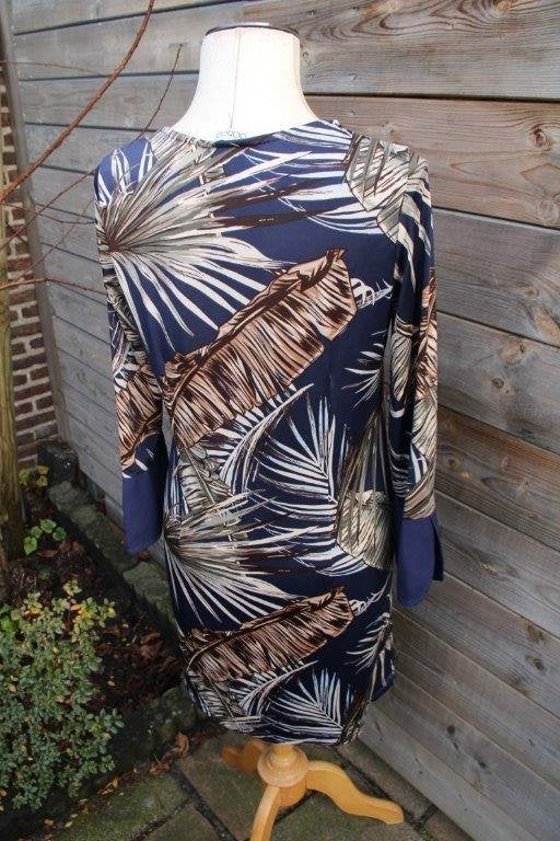 Jurk blauw/ bruin Batida mt M (3) Vaste prijs OPRUIMING, Maat 38/40 (M), Blauw, Ophalen of Verzenden, Zo goed als nieuw