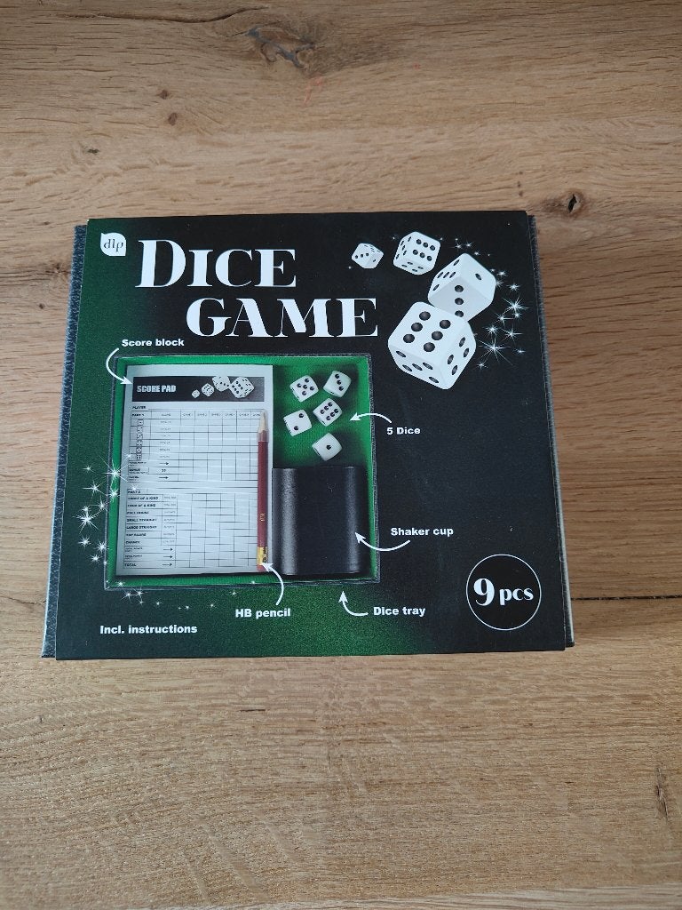 Dobbelspel 9 dlg., Hobby en Vrije tijd, Ophalen of Verzenden, Nieuw