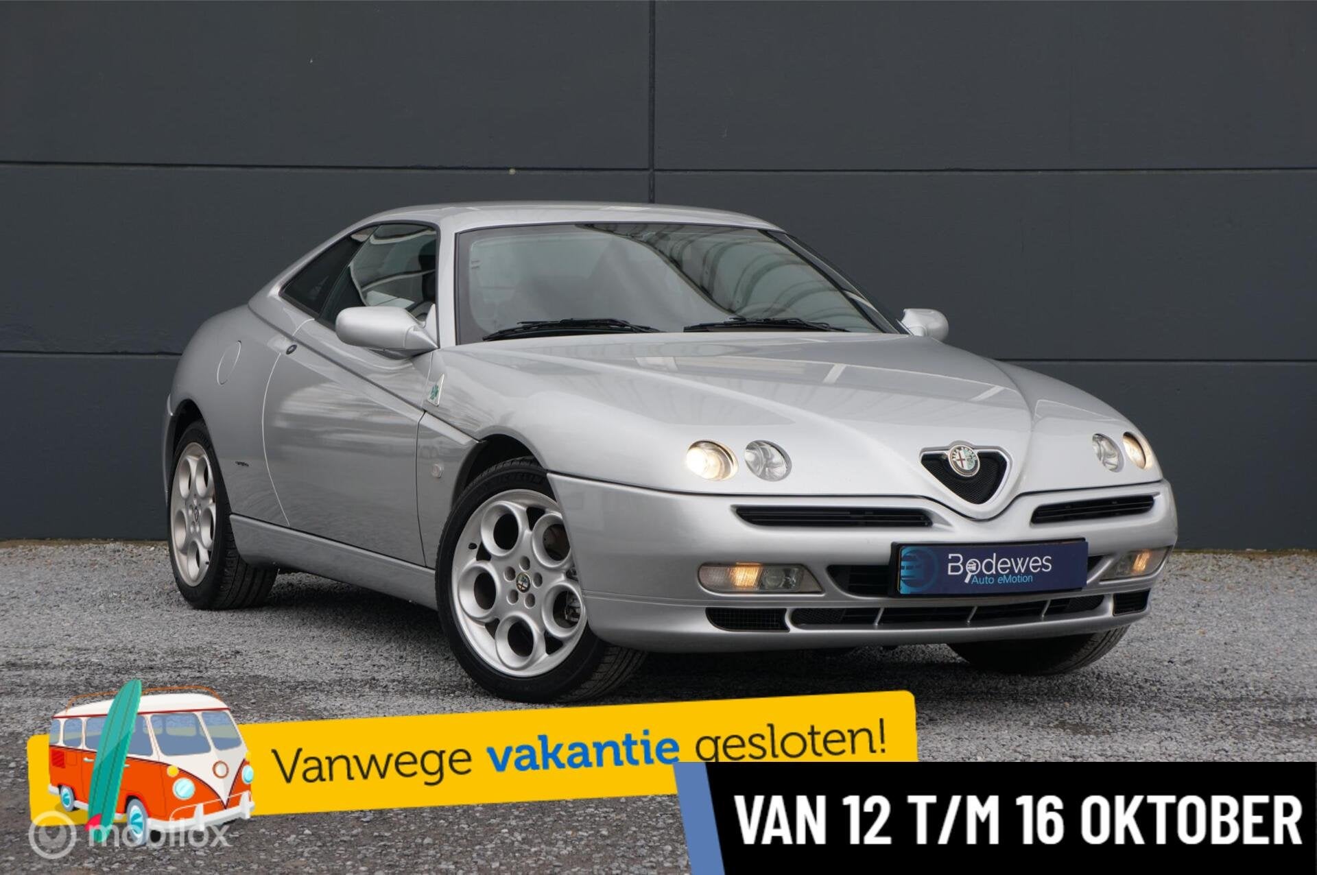 Alfa Romeo GTV (916) 2.0 V6 Turbo Benzina Airco Documentatie, Auto's, Gebruikt, 201 pk, Leder en Stof, 1000 kg
