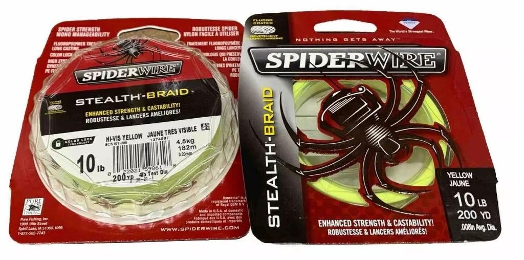 SpiderWire Stealth Yellow Dyneema Gevlochten Vislijn, Ophalen, Nieuw, Vislijn