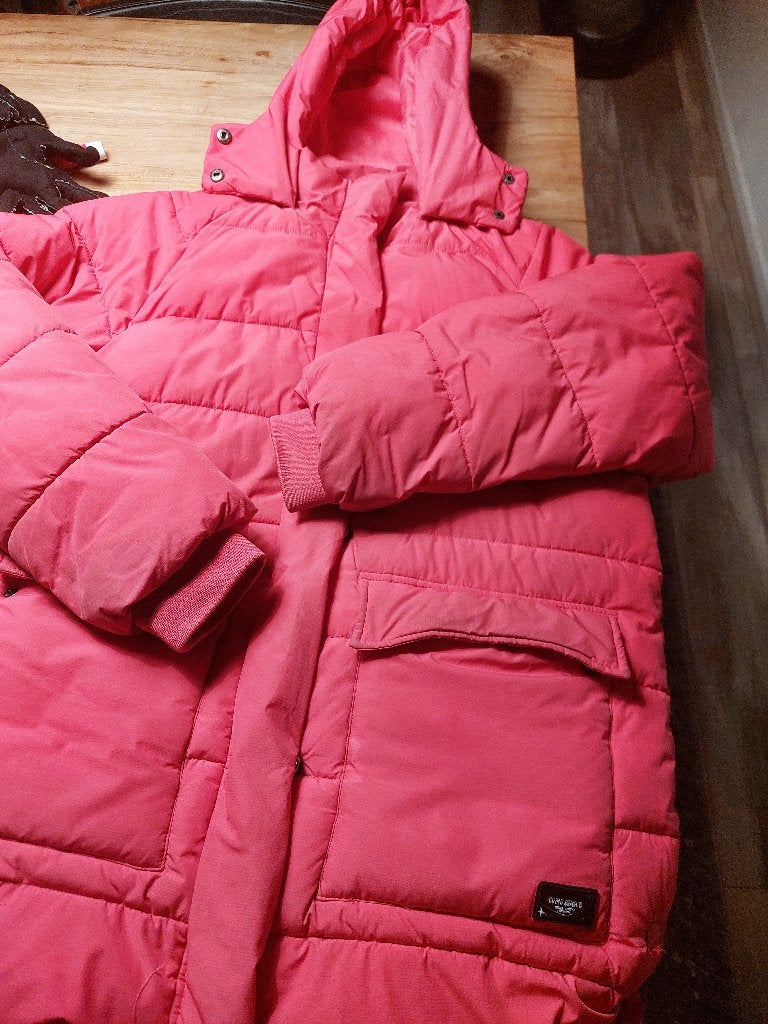 Meisjes jas, Kleding | Dames, Ophalen, Zo goed als nieuw, Maat 34 (XS) of kleiner, Rood