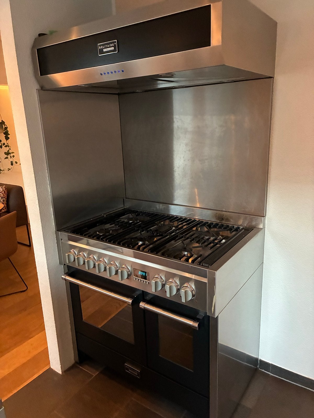 Bosch Solitaire Professional gasfornuis + afzuigkap, Ophalen, Gebruikt, 60 cm of meer, Gas