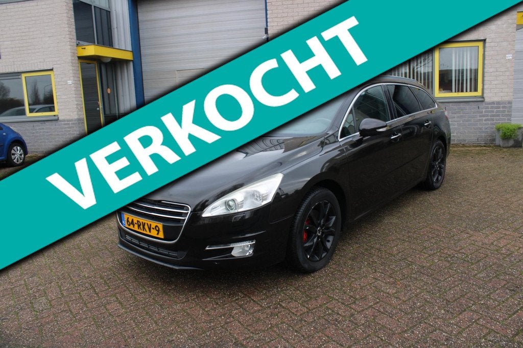 Peugeot 508 SW 1.6 THP Allure | full options | pano | xenon, Euro 5, Zwart, Bruin, 1405 kg