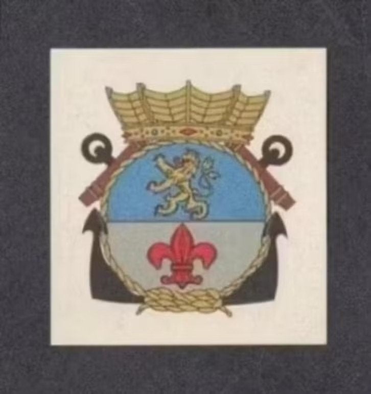 Albumplaatje Militair Embleem Marine Roermond., Ophalen of Verzenden, Zo goed als nieuw