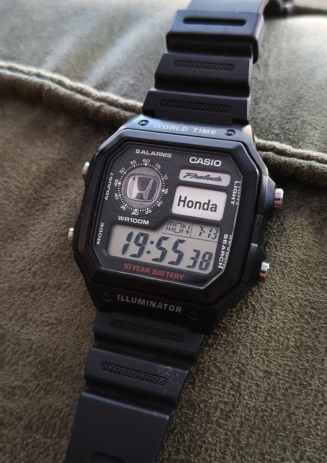 Gebruikte Casio AE-1200, Sieraden, Tassen en Uiterlijk, Ophalen of Verzenden, Zwart, IOS