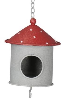 VOGELVOEDER HANGER - VOGELHUISJE - METAAL, Tuin en Terras, Tuinwanddecoratie, Ophalen of Verzenden, Nieuw