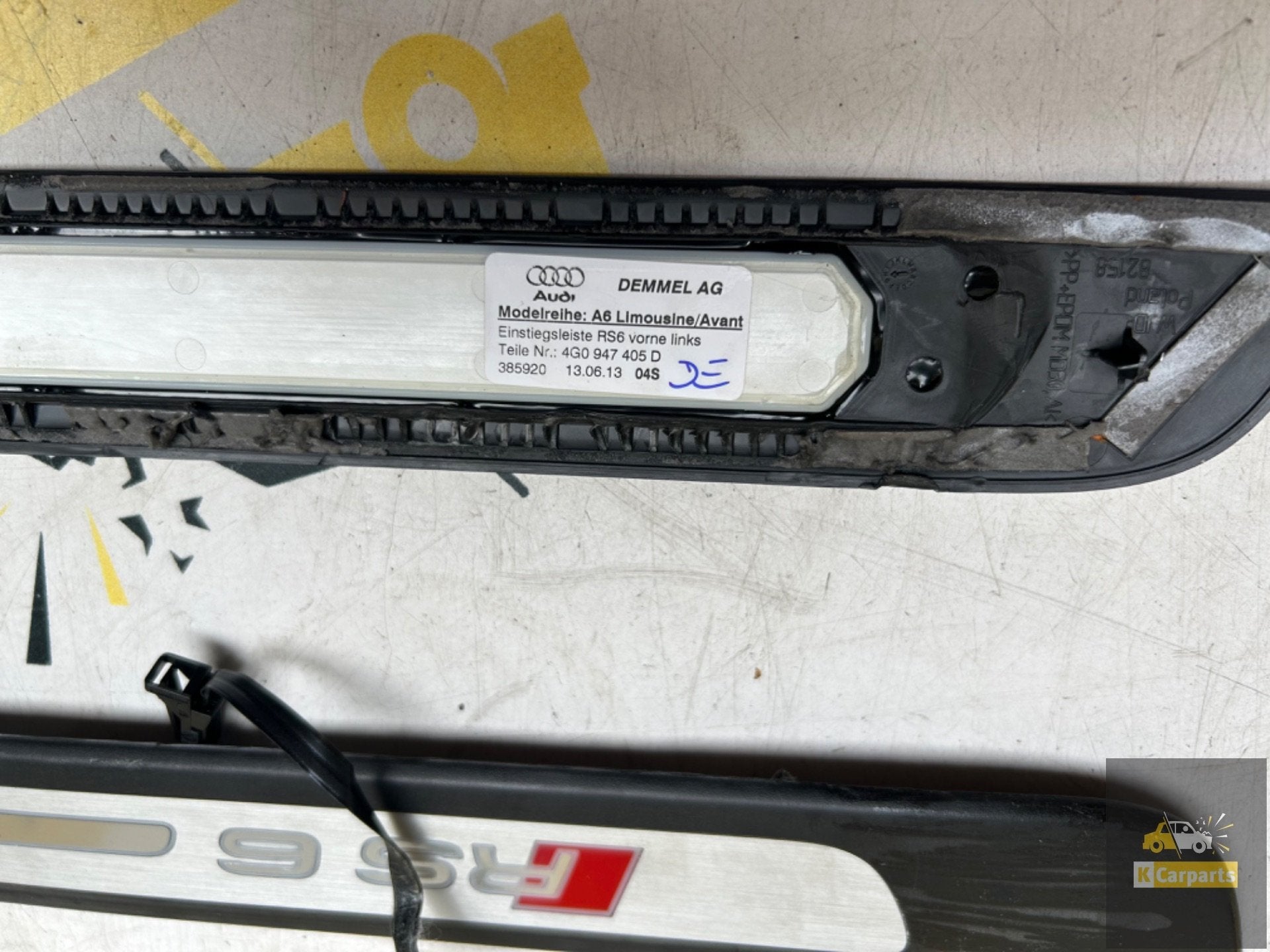 Audi RS6 4G Facelift instaplijsten verlichting 4G0947405D, Info@fabrikant.eu, Fabrikantstraat 1
1000 AA  Amsterdam, NL, Voor, Fabrikant BV