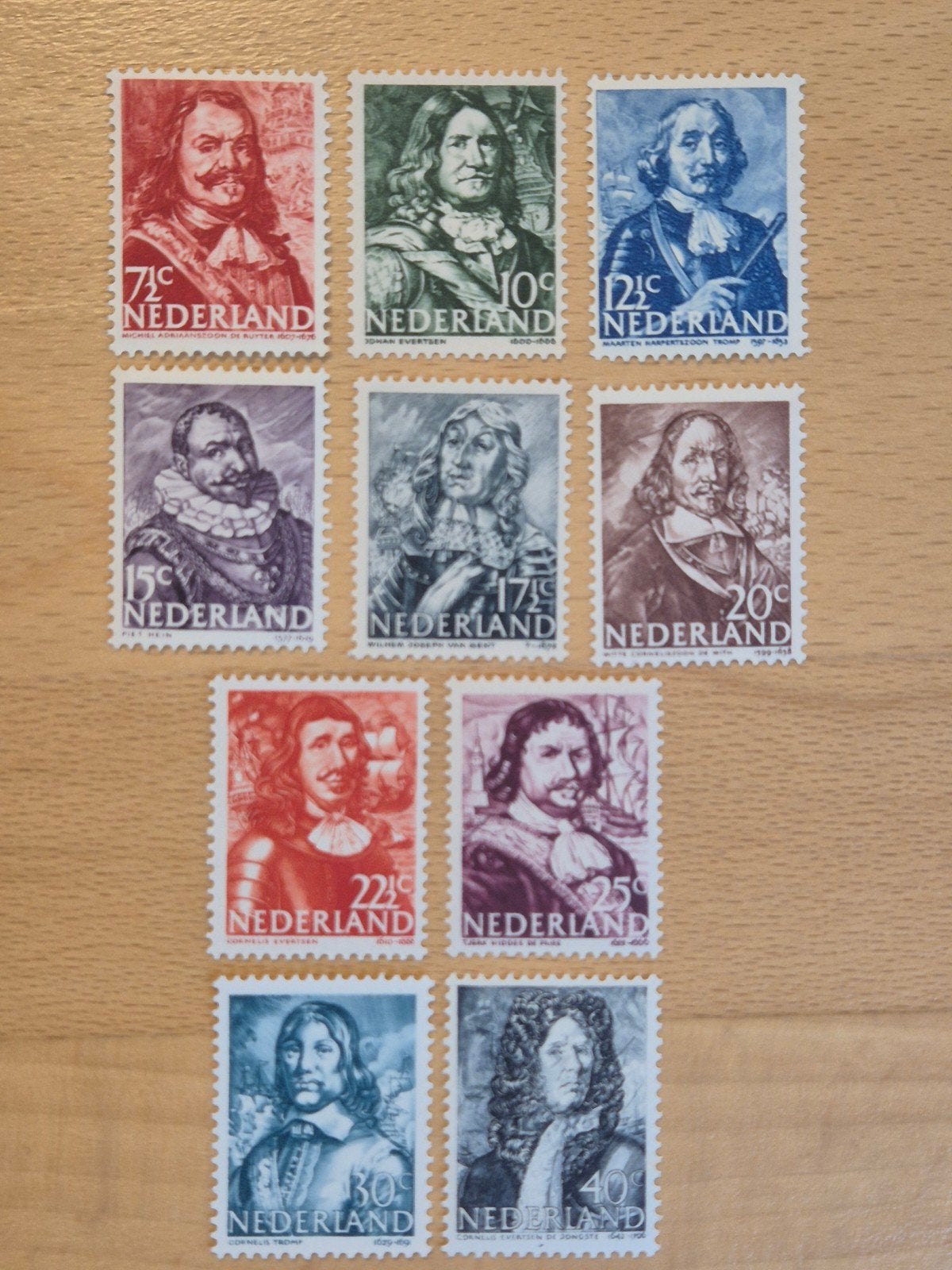 Nederland 1943-1944 zeehelden, Postzegels en Munten, Ophalen of Verzenden, Na 1940, Postfris