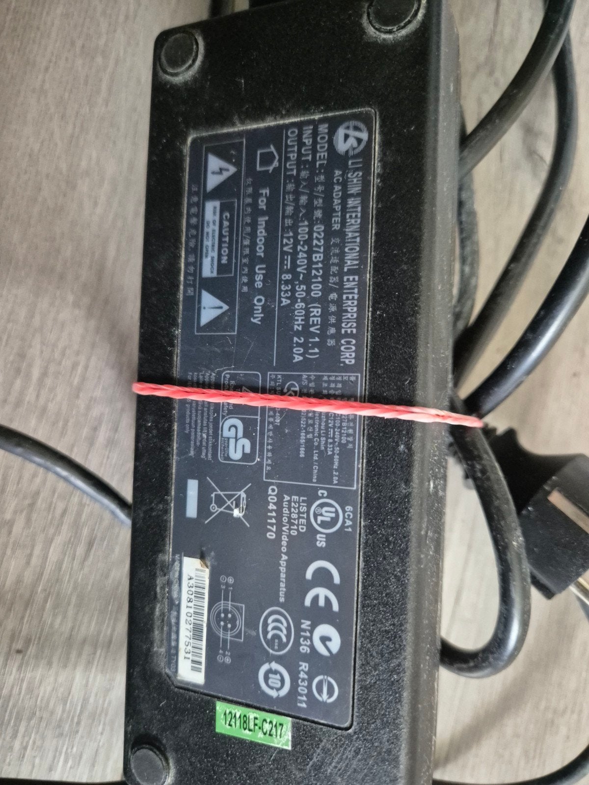 AC Adapter 12V 8.33A - Li Shin International, Ophalen of Verzenden
