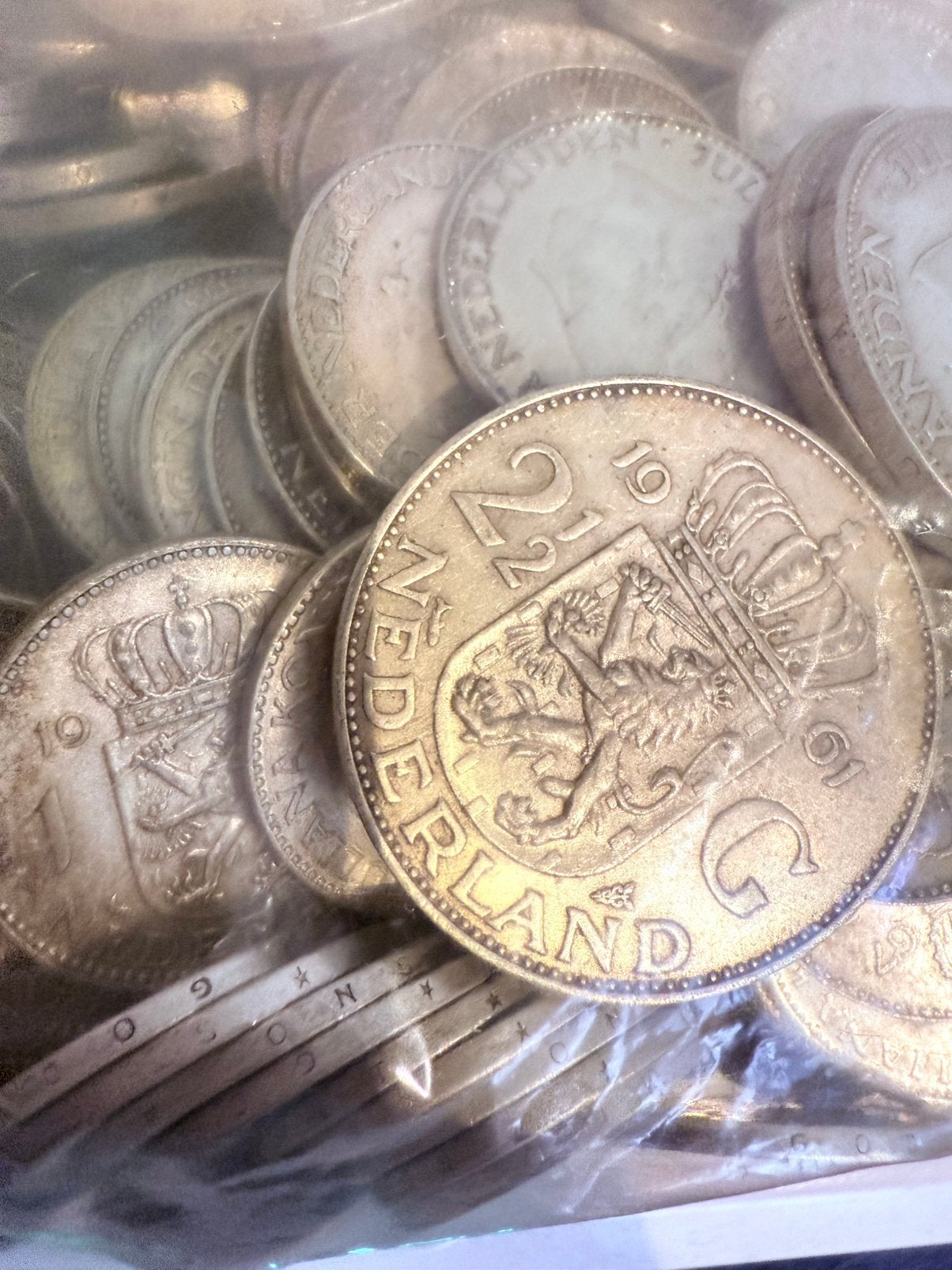 1704 gram Netto Zilver Rijksdaalders / Guldens 720 zilver, Postzegels en Munten, Munten | Nederland, Ophalen of Verzenden, Koningin Juliana