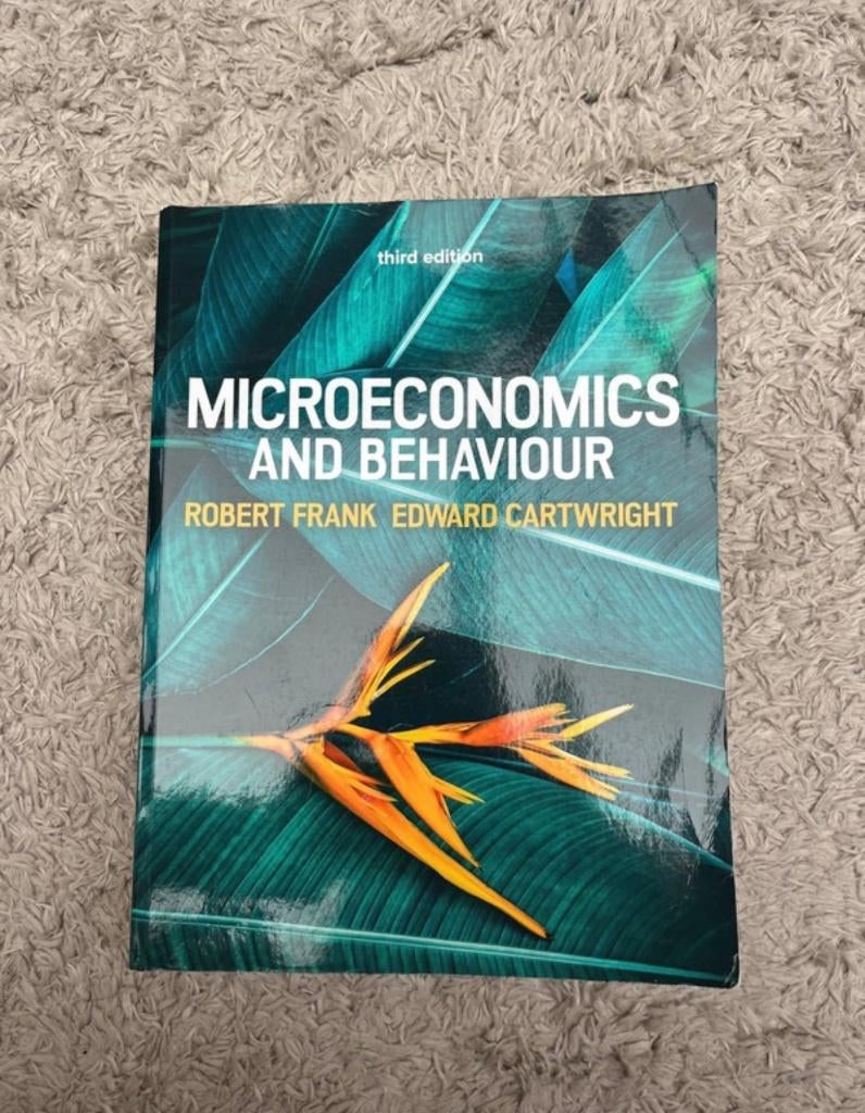 Microeconomics and behaviour, Ophalen of Verzenden, Zo goed als nieuw, Economie en Marketing, Diverse auteurs