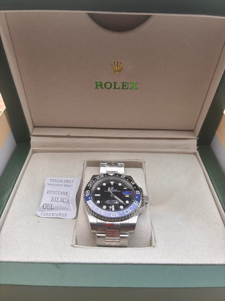 Rolex GMT-Master II 'Batman' (Nieuw in doos), Sieraden, Tassen en Uiterlijk, Horloges | Heren, Polshorloge, Nieuw, Ophalen of Verzenden