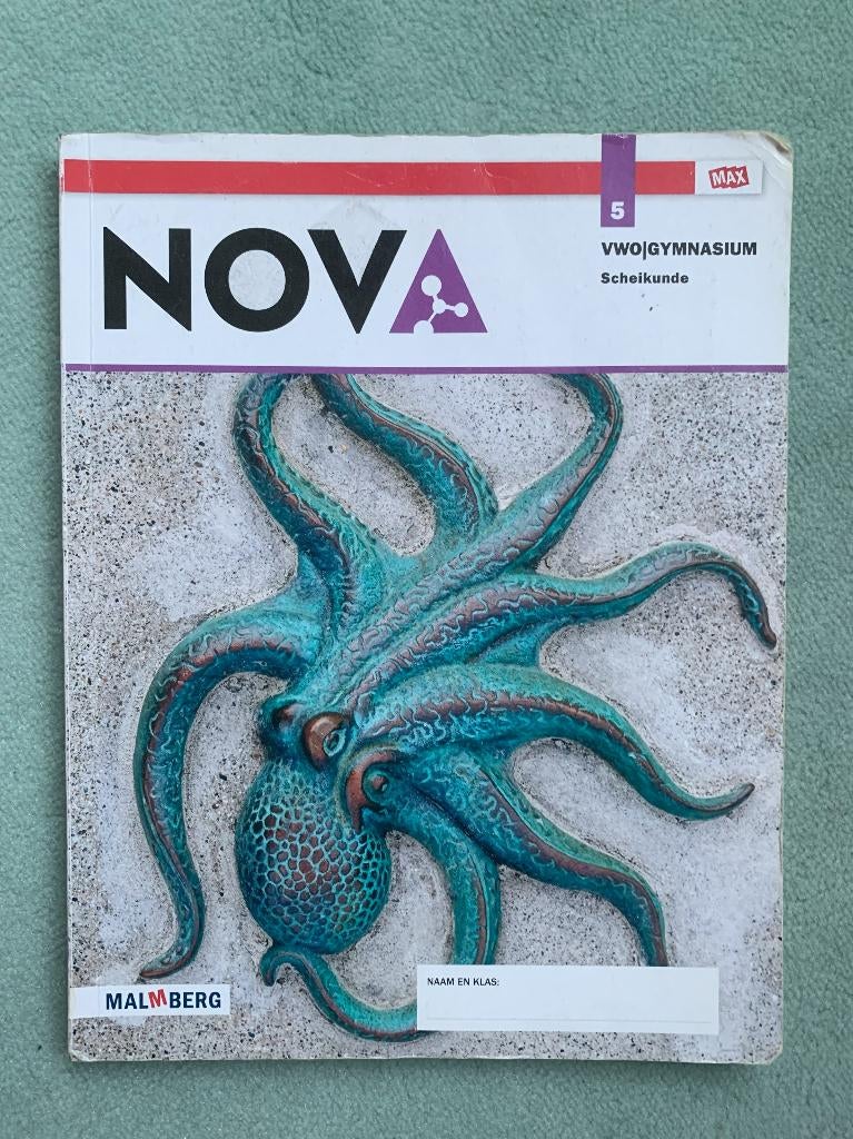 Nova Scheikunde | MAX 5 vwo/gymnasium, Gelezen, VWO, Scheikunde, Ophalen of Verzenden