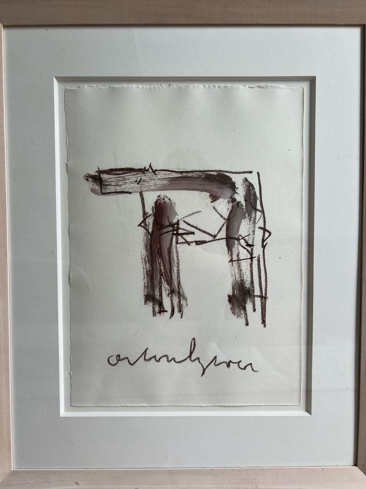Expressieve inkttekening van Anton Heyboer, Ophalen