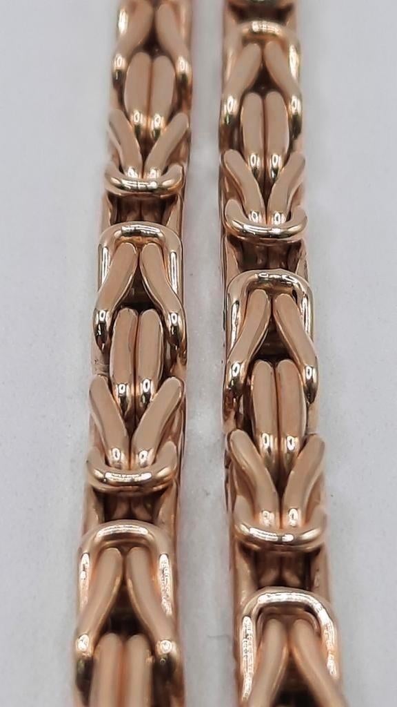 gouden Koningsketting 14kt, Sieraden, Tassen en Uiterlijk, Kettingen, Www.bredajuwelier.nl, Nieuw, Ophalen of Verzenden, Www.bredajuwelier.nl