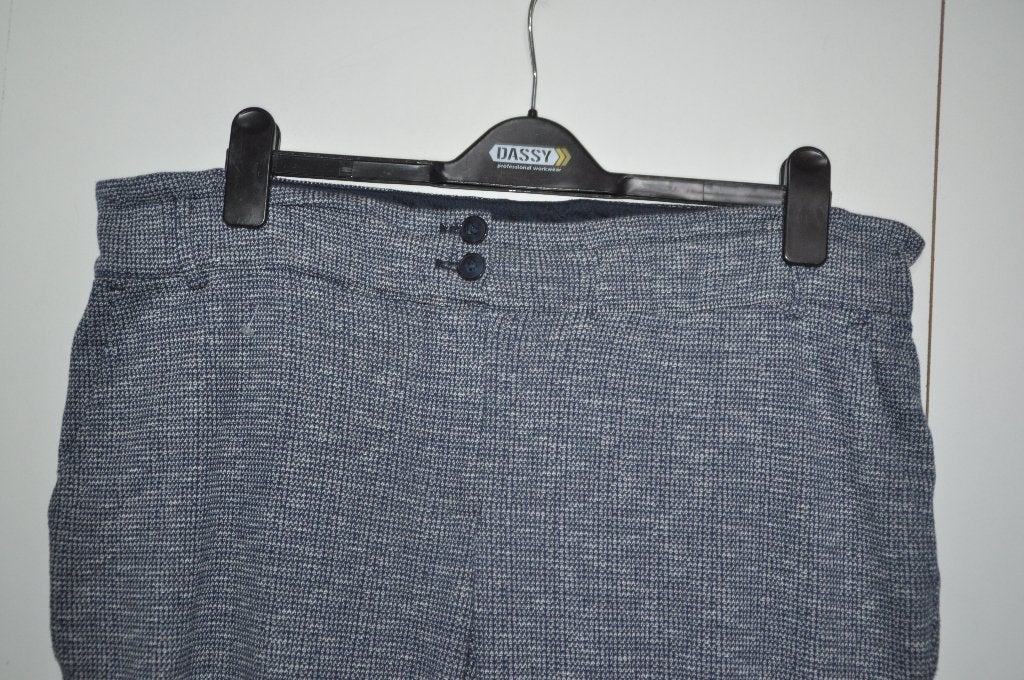 Lp109 Cecil Broek Blauw wit maat L, Maat 38/40 (M), Blauw, Ophalen of Verzenden, Zo goed als nieuw