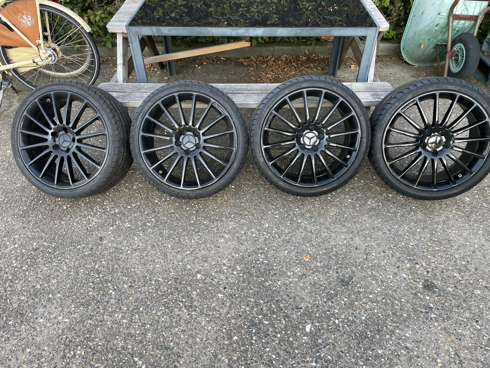 AMG Velgen C63 met banden, 19 inch, Banden en Velgen, Ophalen of Verzenden, Personenwagen