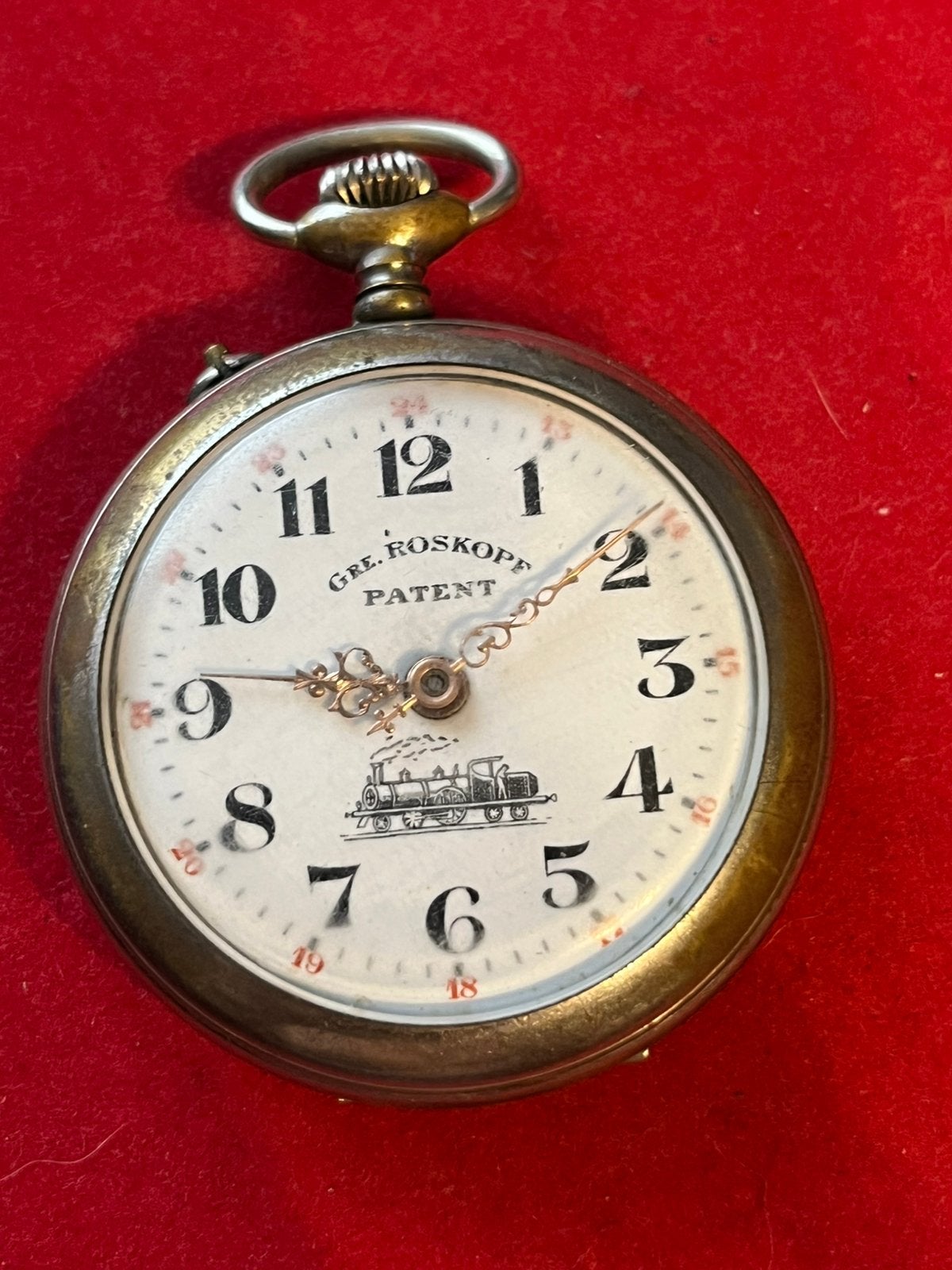 GRE Roskopf Zakhorloge, Ophalen of Verzenden, Staal, Overige merken