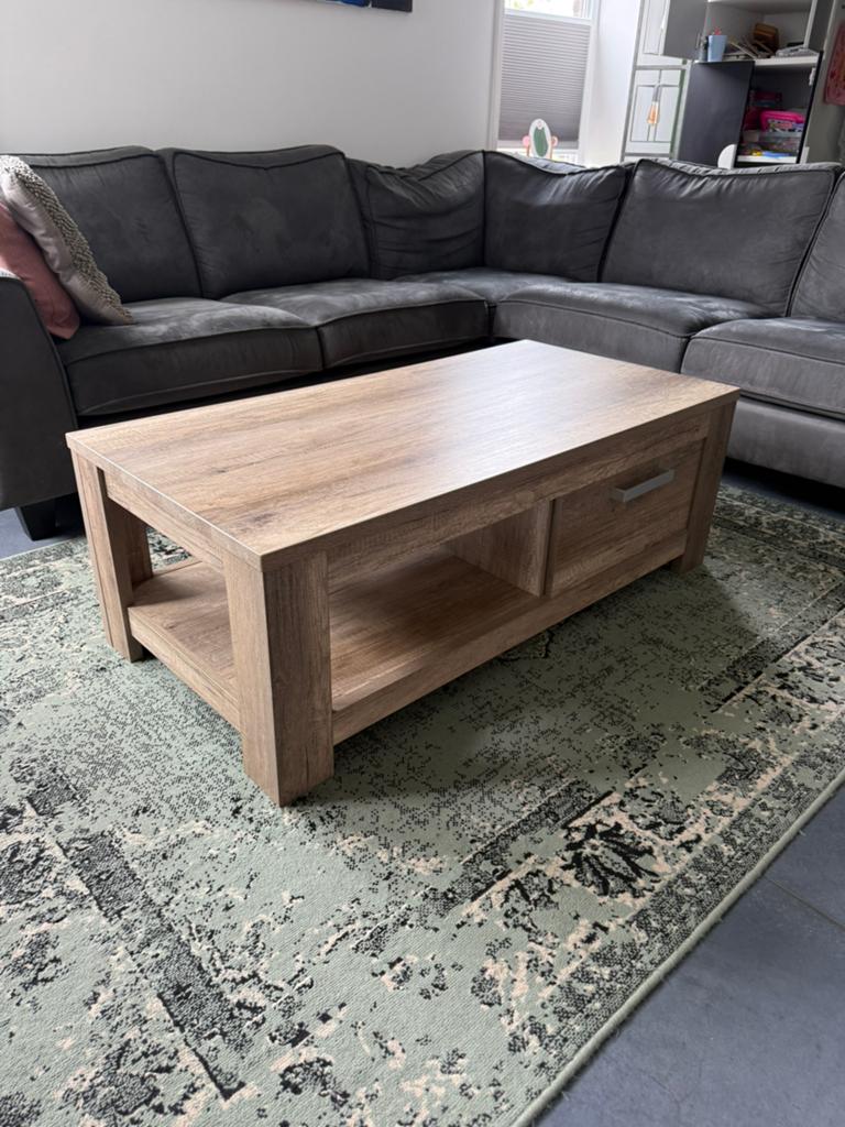 Salontafel, 100 tot 150 cm, Zo goed als nieuw, Minder dan 50 cm, Rechthoekig