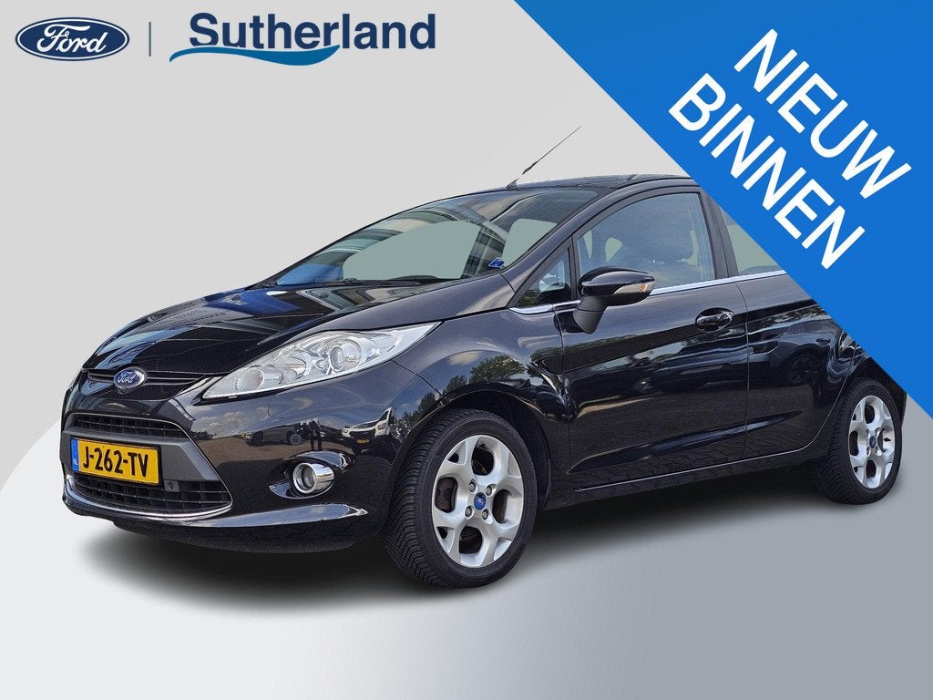 Ford Fiesta 1.25 Titanium Nette en goed onderhouden auto | A, Auto's, Voorwielaandrijving, Stof, 82 pk, Zwart