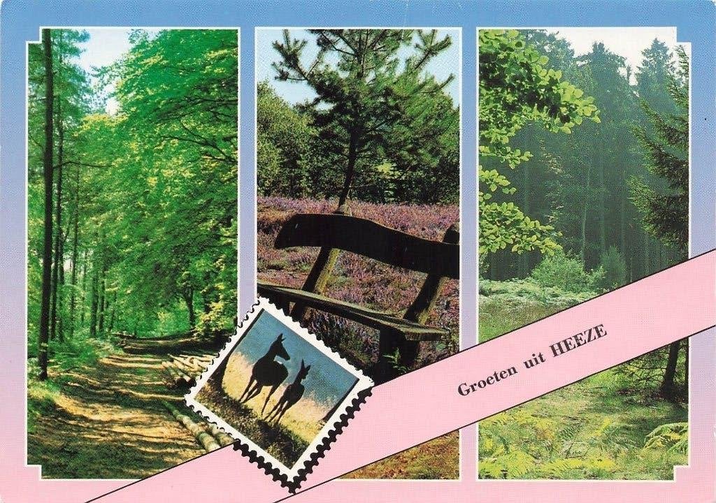 Groeten uit Heeze, Verzamelen, Ansichtkaarten | Nederland, Ophalen of Verzenden, 1980 tot heden, Gelopen, Noord-Brabant