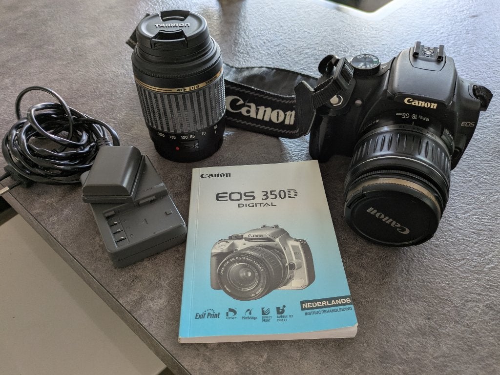 Canon EOS 350D, Gebruikt, Spiegelreflex, Canon, Lensdop