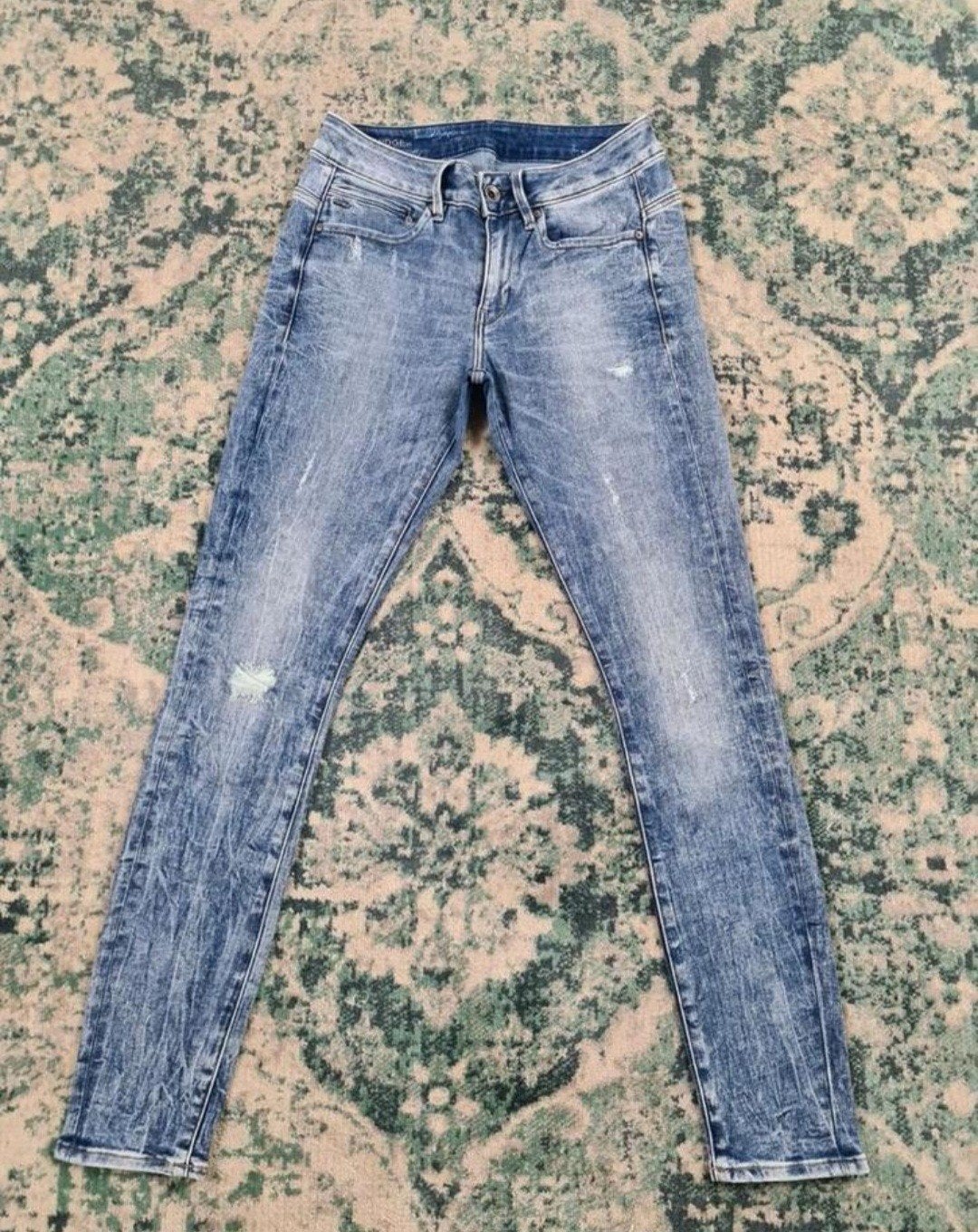 G-star raw midge zip mid skinny W28 L30 Tulsi2830 Mid-ris, Blauw, Ophalen of Verzenden, W28 - W29 (confectie 36), G-STAR RAW