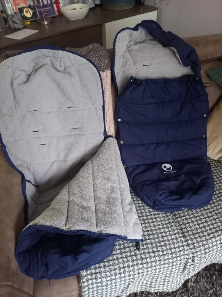 2 stuks Easywalker voetenzak - marineblauw, Ophalen, Gebruikt