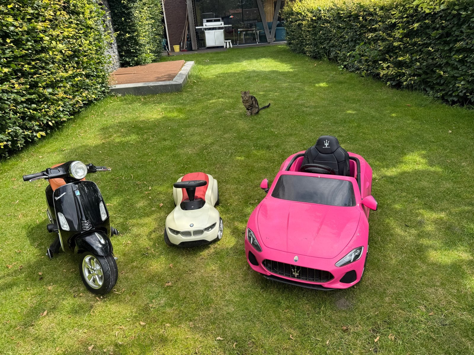 Loopvoertuigen set: Vespa, BMW, Maserati voor kinderen, Ophalen of Verzenden, Gebruikt, Loopfiets