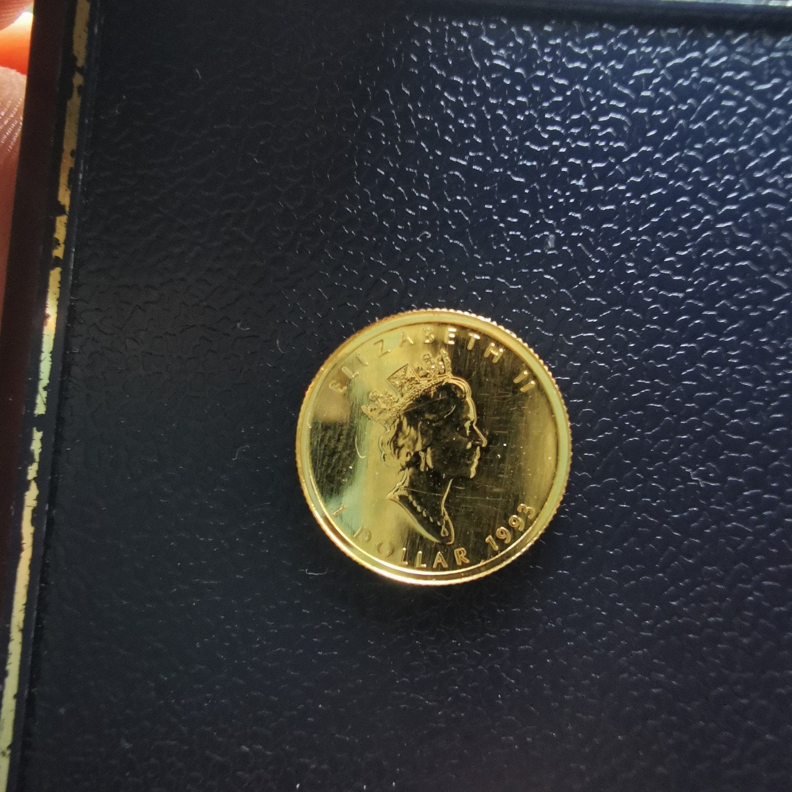 1 dollar Canada 1993 goud 24k, Ophalen of Verzenden, 2 euro