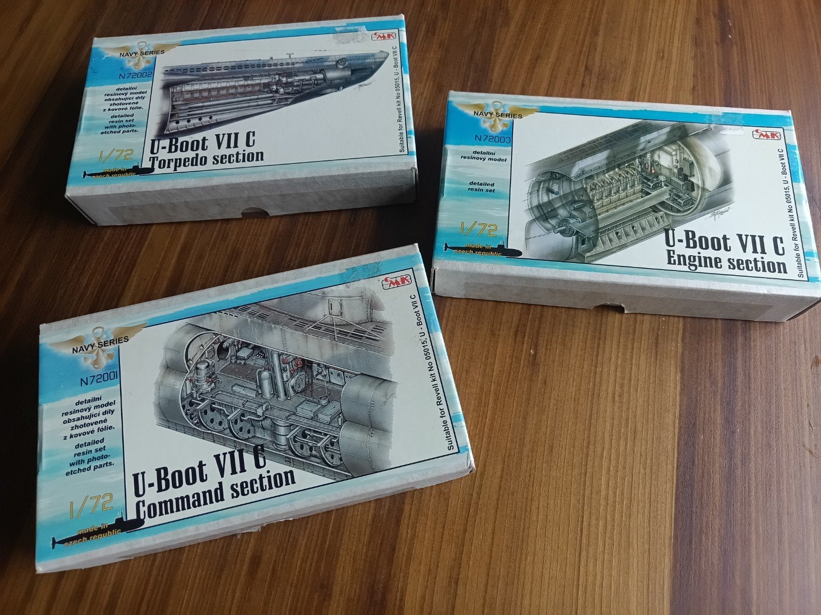 CMK U-Boot VII C Modelbouw Set (Command, Torpedo, Motor), Ophalen of Verzenden, Zo goed als nieuw, 1:50 tot 1:200, Overige merken